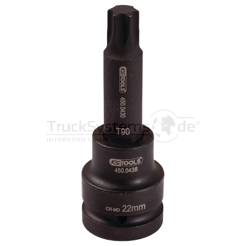 KS Tools 1 Kraft Bit Stecknuss TX, lang, T60