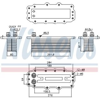 NISSENS Ladeluftkühler 961295 für 77368534