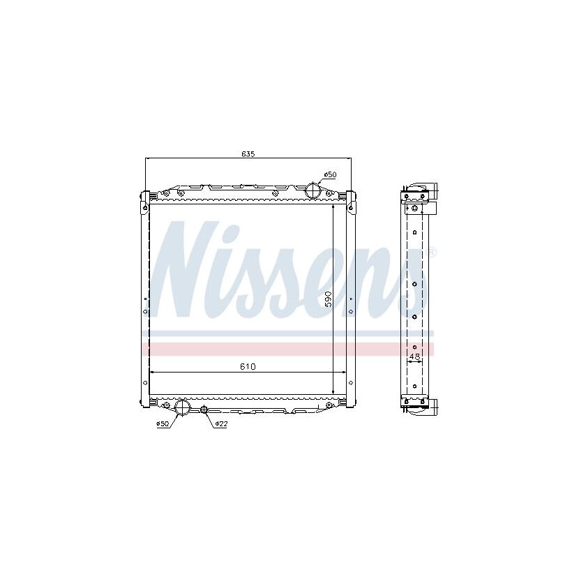 NISSENS Kühler, Motorkühlung 62880A für 81.06101.6396