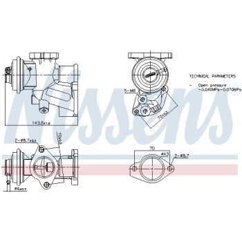 NISSENS AGR-Ventil 98476 für 8971849255