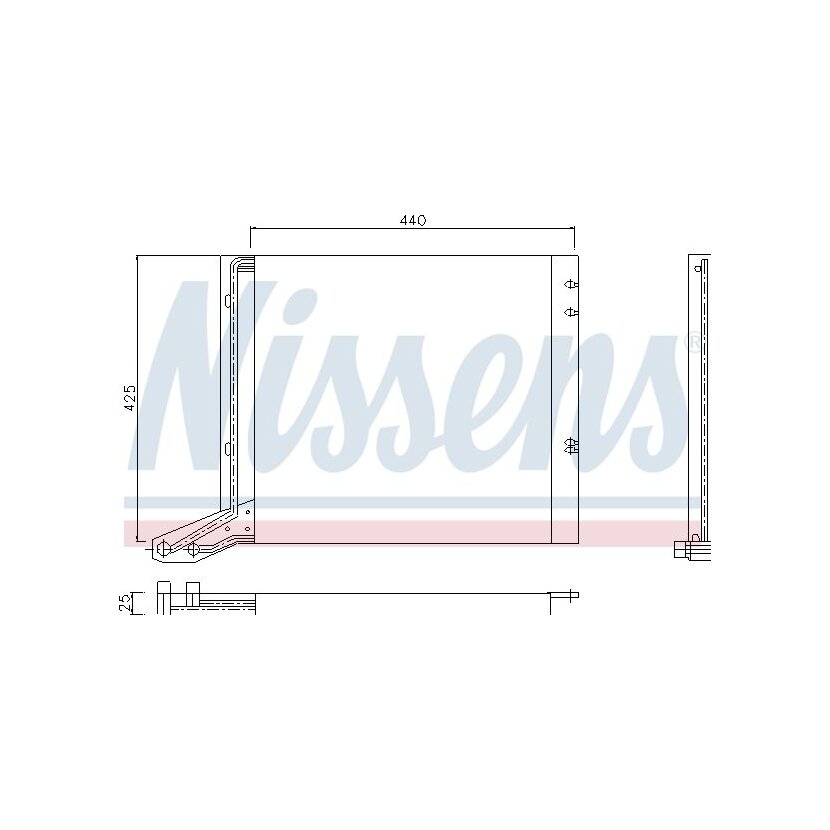 NISSENS Kondensator, Klimaanlage 94113 für 82409695