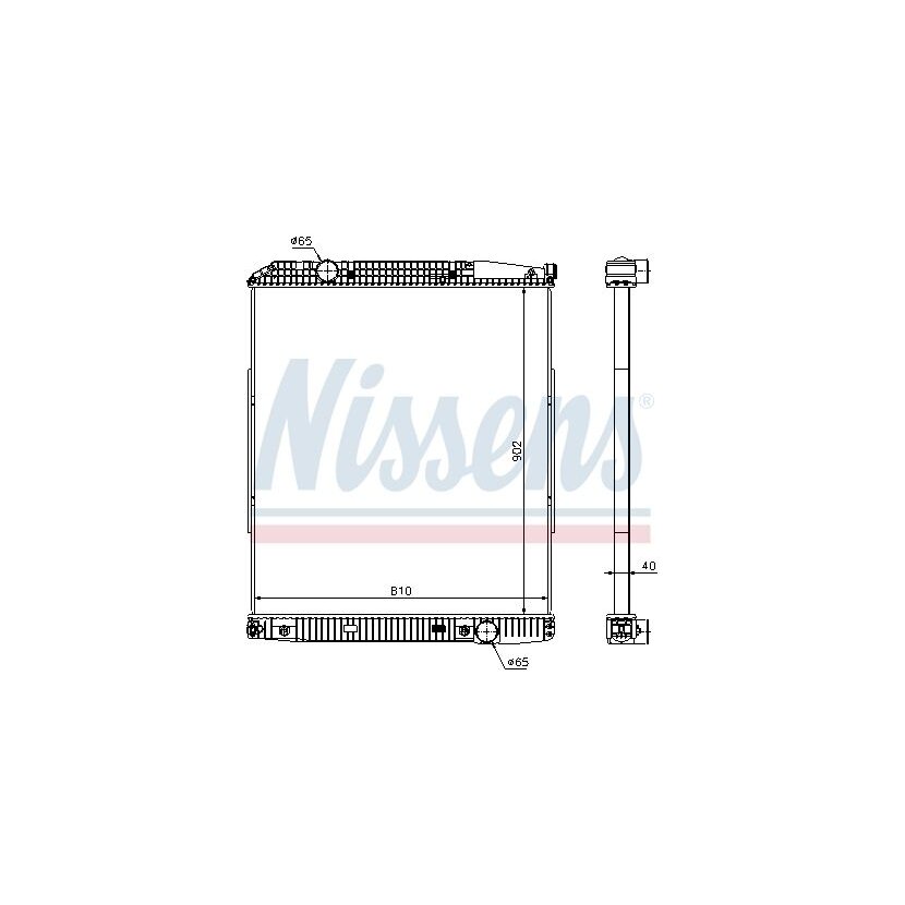 NISSENS Kühler, Motorkühlung 626530 für 9425000703