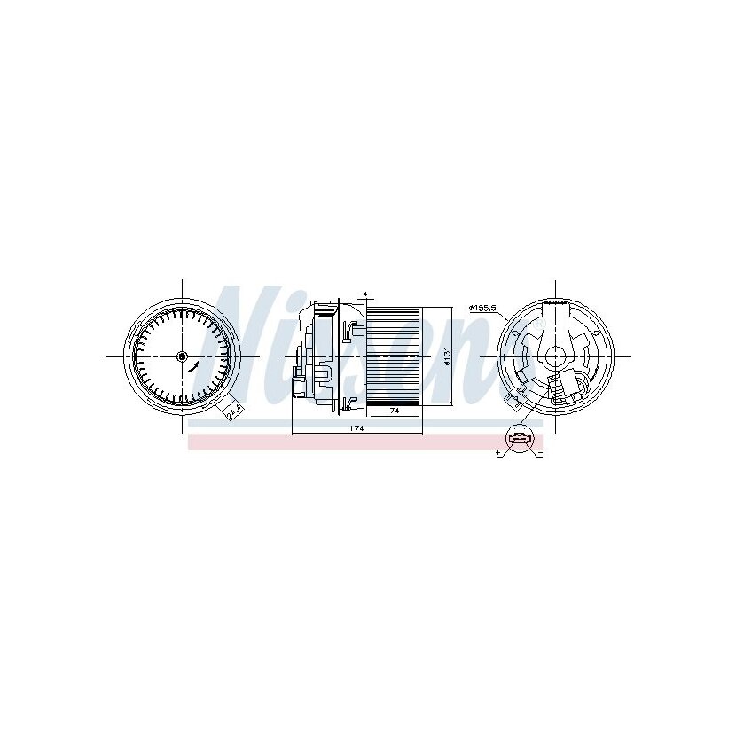 NISSENS Innenraumgebläse 87593 für 272104909R