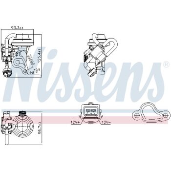 NISSENS AGR-Ventil 98344 für 1121400060