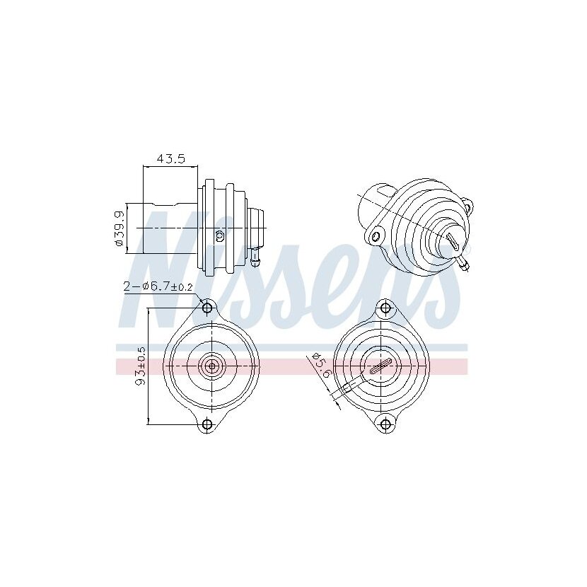 NISSENS AGR-Ventil 98472 für 6391400160