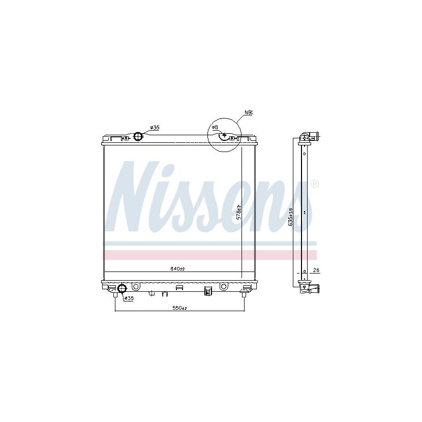 NISSENS Kühler, Motorkühlung 66773 für 253103E150