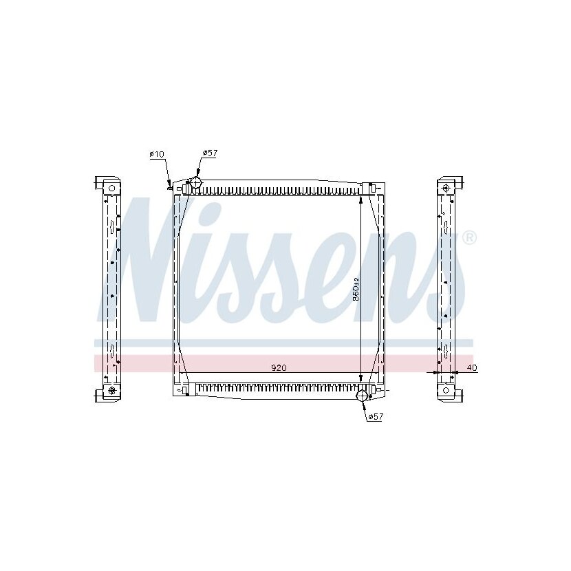 NISSENS Kühler, Motorkühlung 64069A für 10570465
