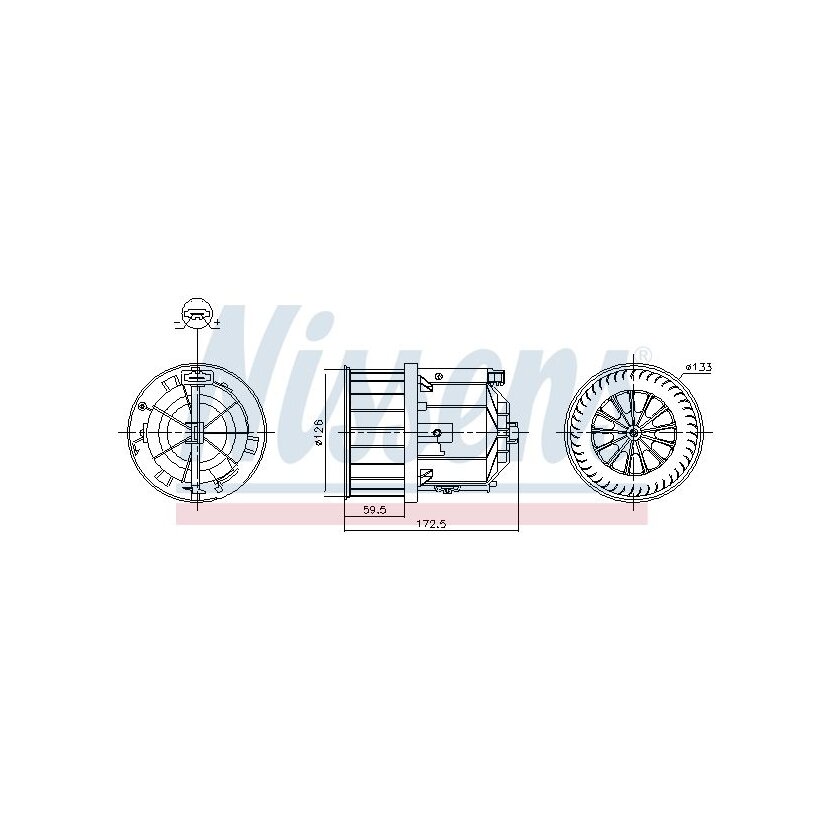 NISSENS Innenraumgebläse 87632 für FK7218456AB