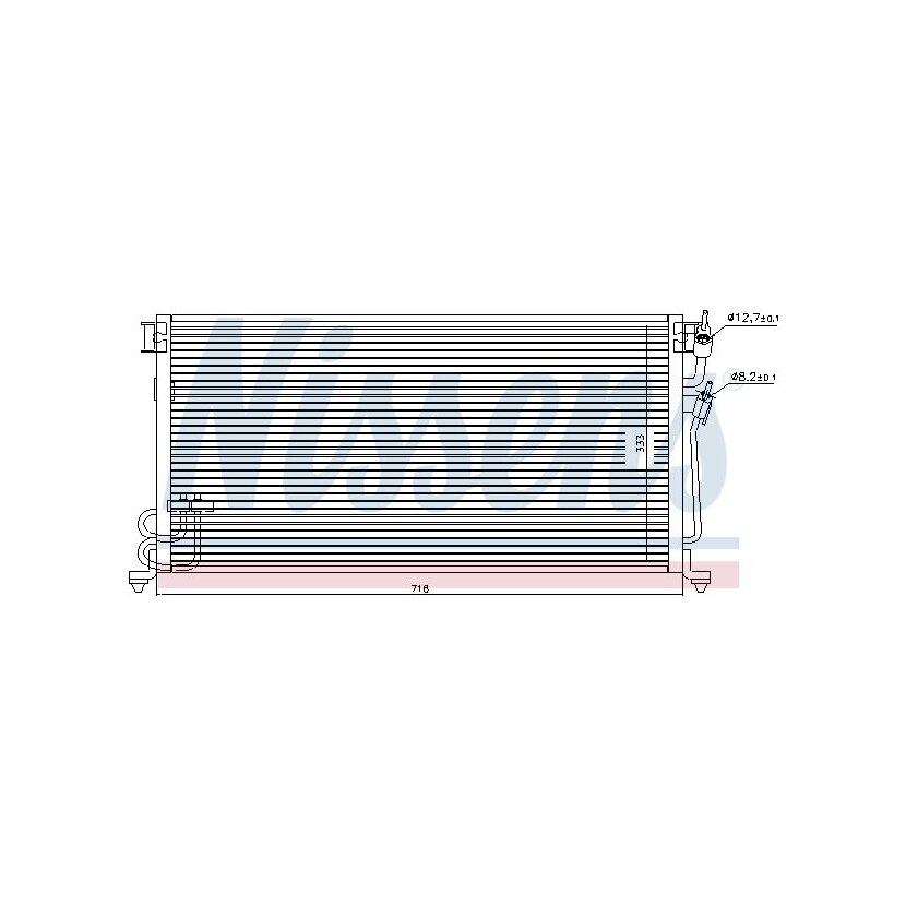 NISSENS Kondensator, Klimaanlage 94492 für 1787795