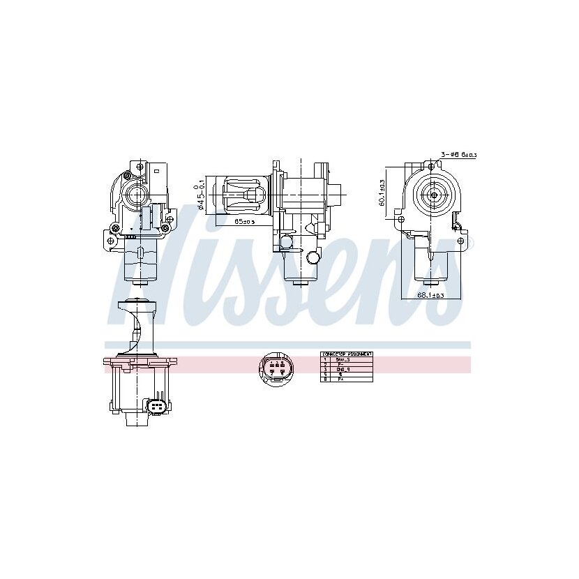 NISSENS AGR-Ventil 98216 für 038131501AD