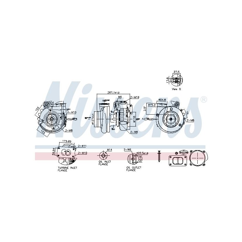 NISSENS Lader, Aufladung 93701 für 0080967799
