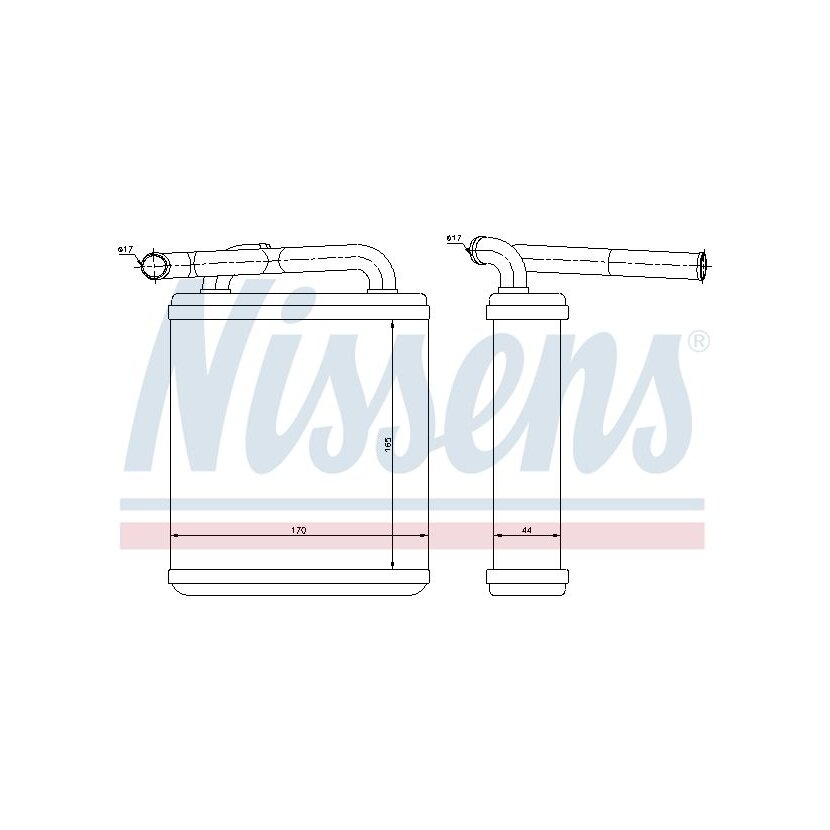 NISSENS Wärmetauscher, Innenraumheizung 77611 für 97211-43030