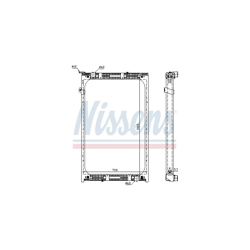 NISSENS Kühler, Motorkühlung 67171 für 000 501 06 01