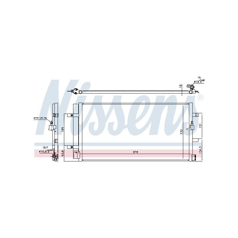 NISSENS Kondensator, Klimaanlage 940453 für 4G0260401A