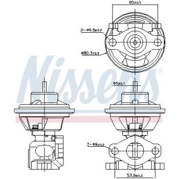 NISSENS AGR-Ventil 98477 für 2841027250