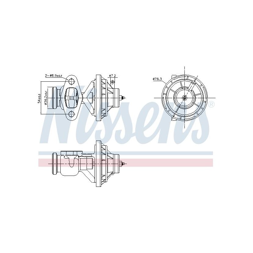 NISSENS AGR-Ventil 98390 für 038131501AH