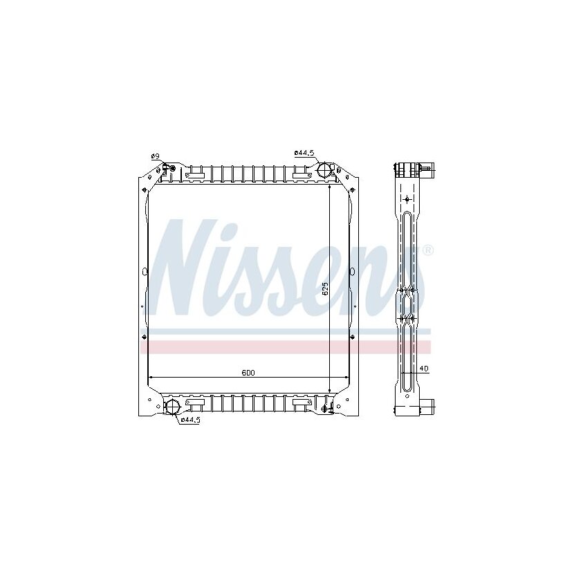 NISSENS Kühler, Motorkühlung 62349A für 98 425 703