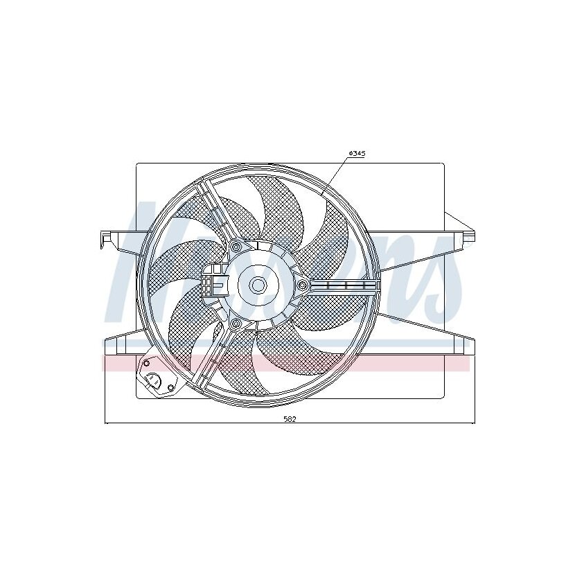 NISSENS Lüfter, Motorkühlung 85220 für 1306759
