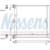 NISSENS Kondensator, Klimaanlage 940703 für 99157311102