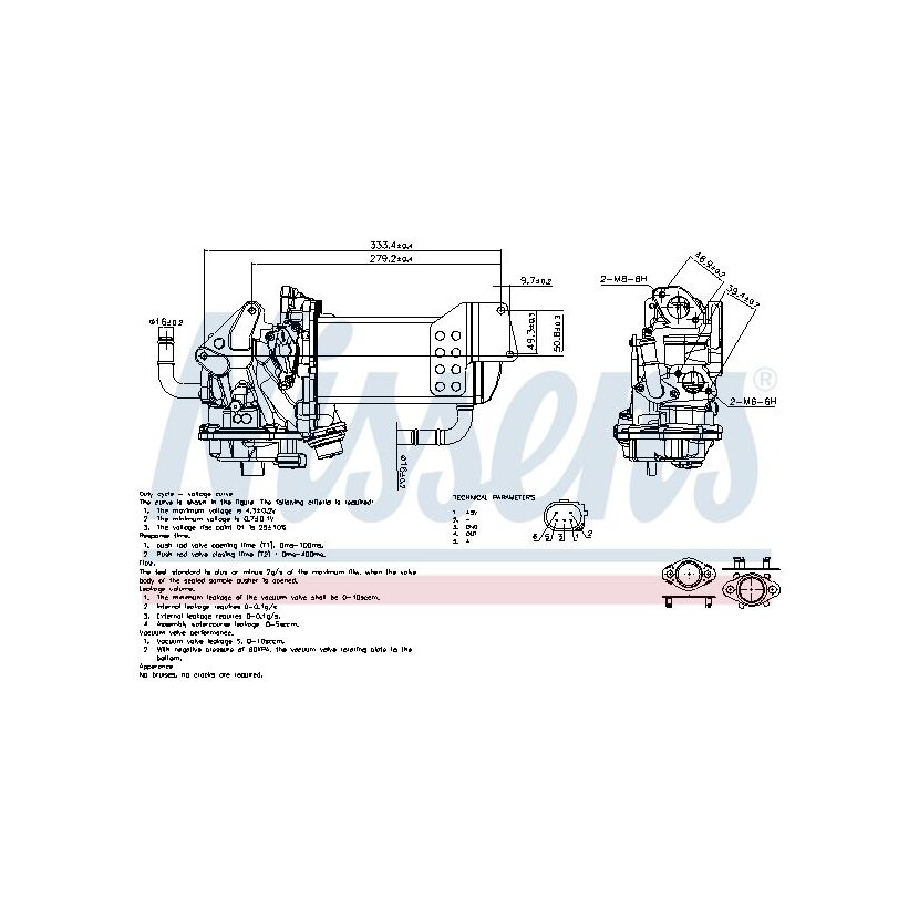 NISSENS AGR-Ventil 98230 für 03L131512BM