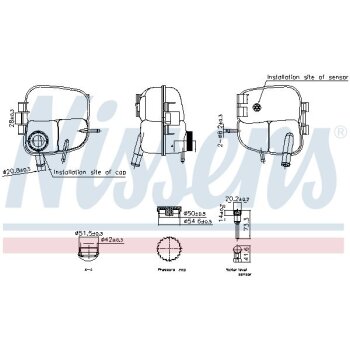 NISSENS Ausgleichsbehälter, Kühlmittel 996303...