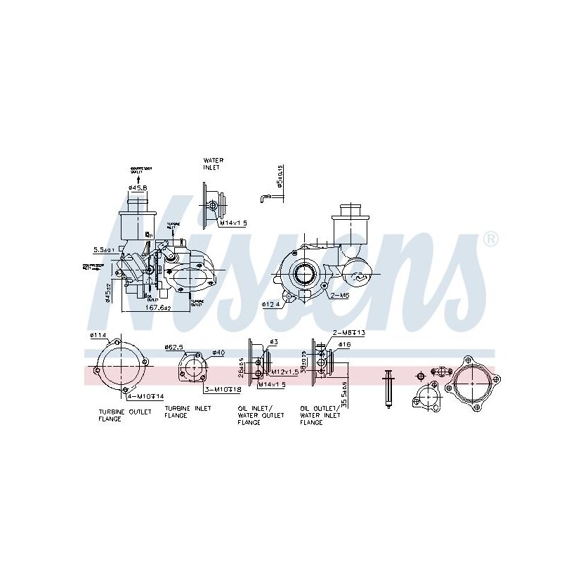 NISSENS Lader, Aufladung 93222 für 06A145704T