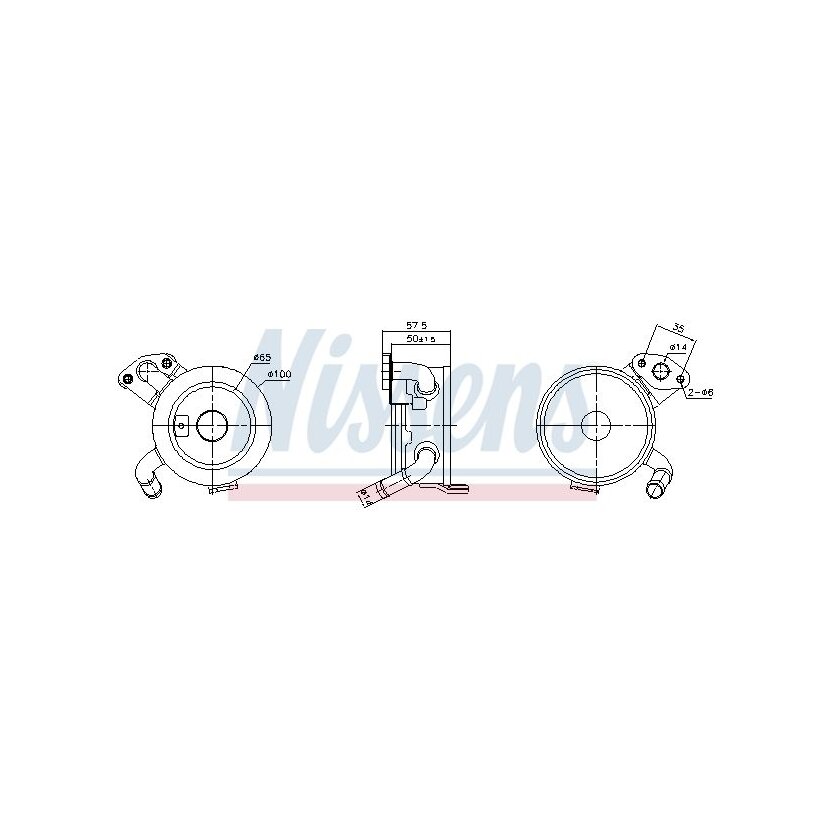NISSENS Ölkühler, Motoröl 91379 für 1571031030
