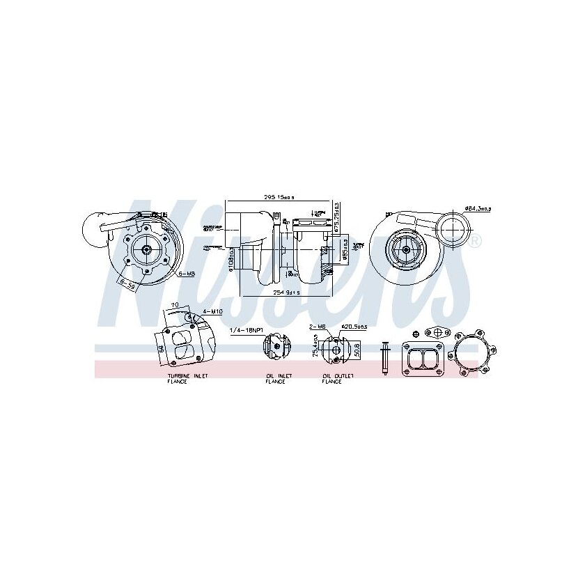NISSENS Lader, Aufladung 93791 für 5001861307