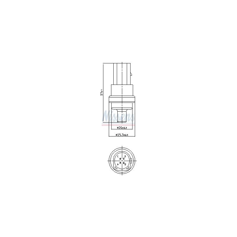 NISSENS Sensor, Kühlmitteltemperatur 207009 für 059919501A