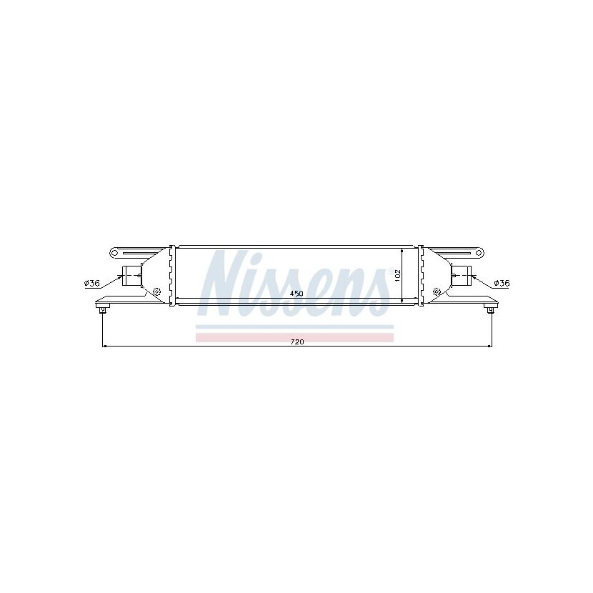 NISSENS Ladeluftkühler 96631 für 51785221