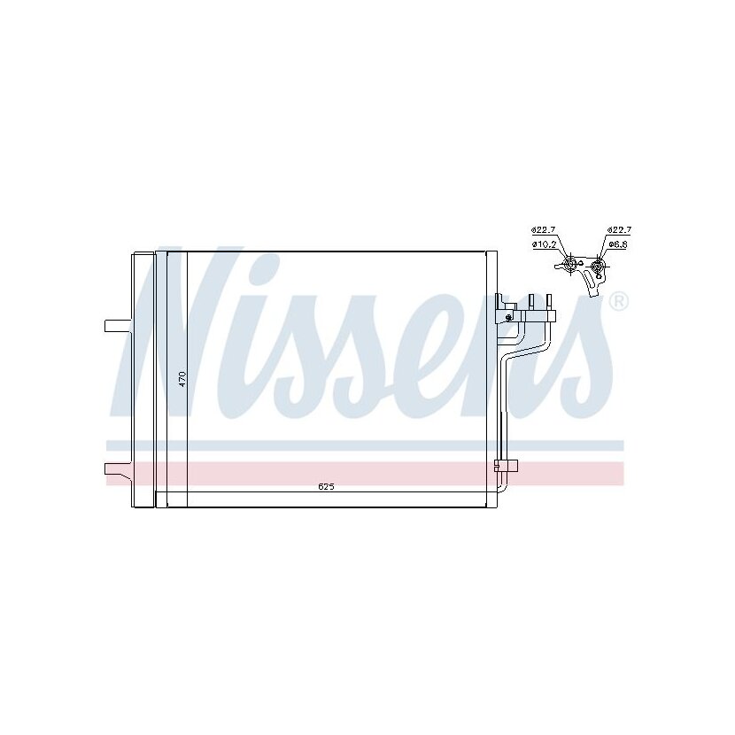 NISSENS Kondensator, Klimaanlage 940223 für 9T1H19710AA