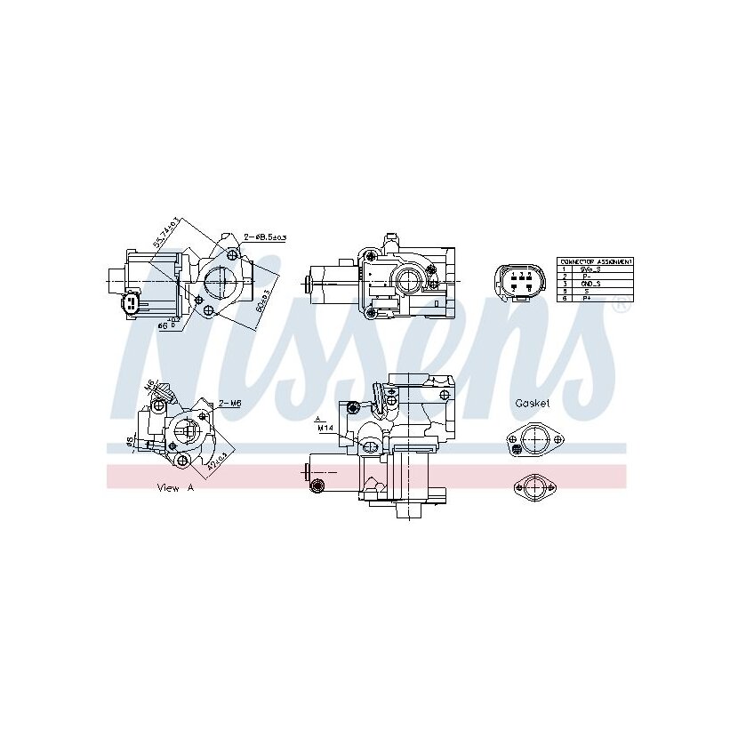 NISSENS AGR-Ventil 98199 für 059131501C