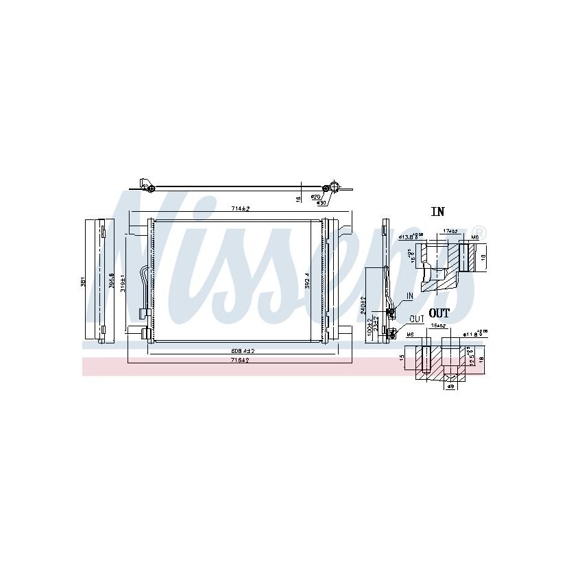 NISSENS Kondensator, Klimaanlage 940834 für 5Q0816411AS