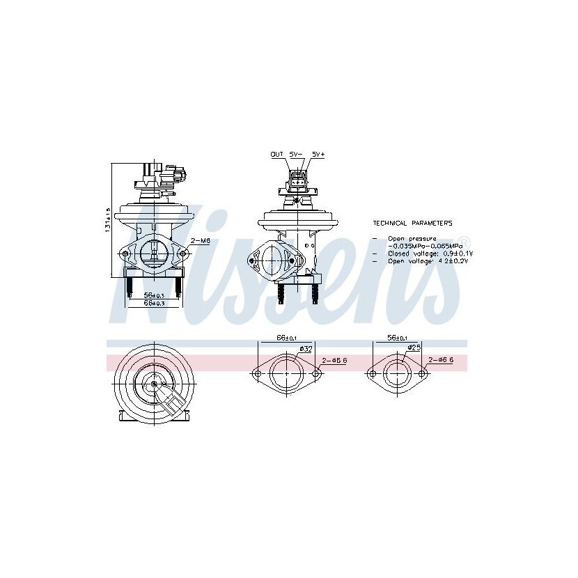 NISSENS AGR-Ventil 98480 für 1198145