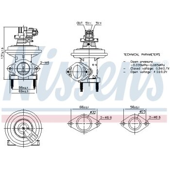 NISSENS AGR-Ventil 98480 für 1198145