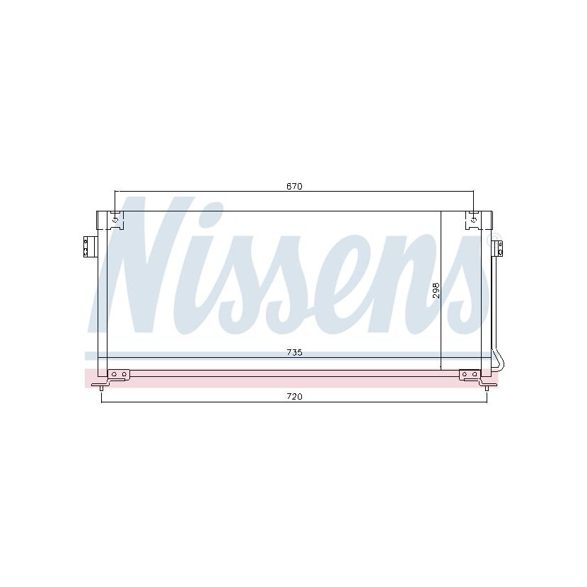 NISSENS Kondensator, Klimaanlage 94507 für 73210-AC020