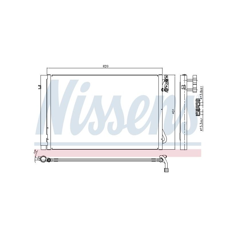 NISSENS Kondensator, Klimaanlage 94872 für 6.930.038