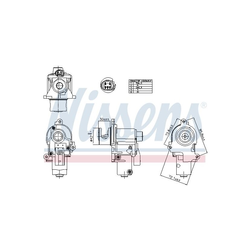 NISSENS AGR-Ventil 98553 für 057131501C