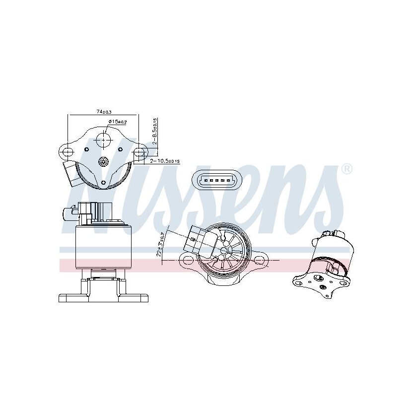 NISSENS AGR-Ventil 98361 für 17096243
