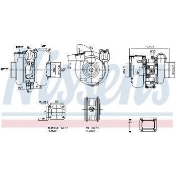 NISSENS Lader, Aufladung 93757 für 504108310