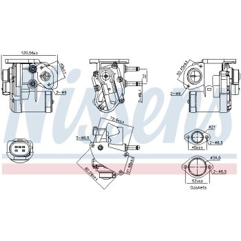 NISSENS AGR-Ventil 98236 für 03C131503B