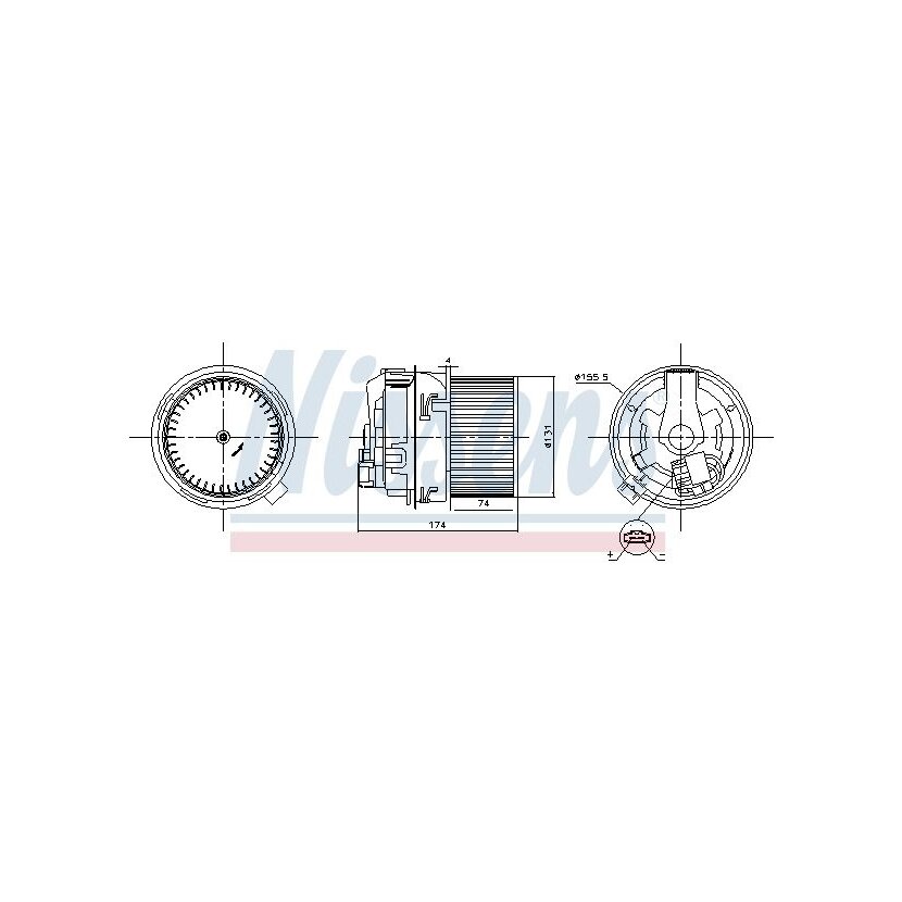 NISSENS Innenraumgebläse 87591 für 272104185R