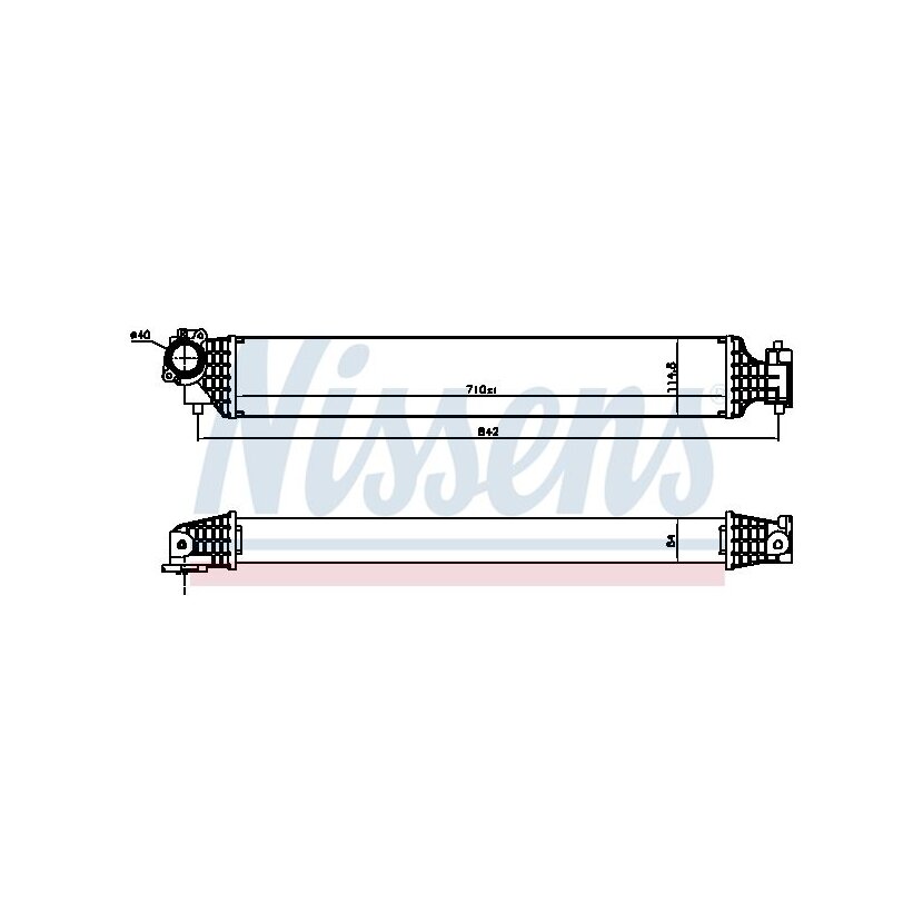NISSENS Ladeluftkühler 961527 für 197105AAA01