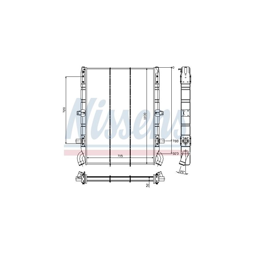 NISSENS Kühler, Motorkühlung 64074 für 10570459