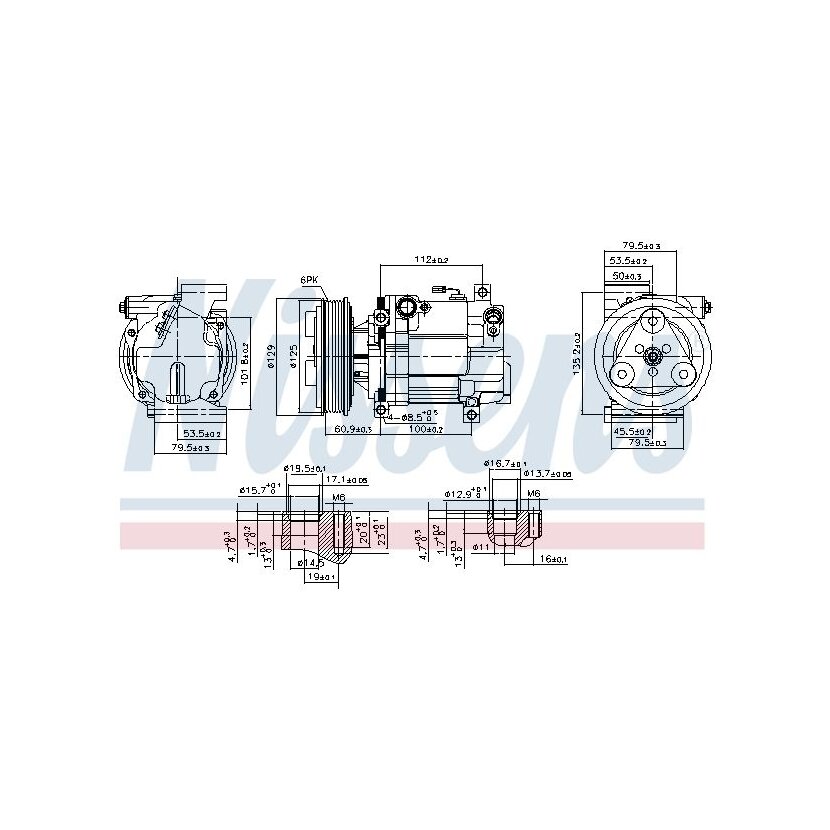 NISSENS Kompressor, Klimaanlage 89549 für BP4K61450D