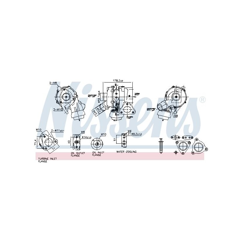 NISSENS Lader, Aufladung 93668 für 1515A170