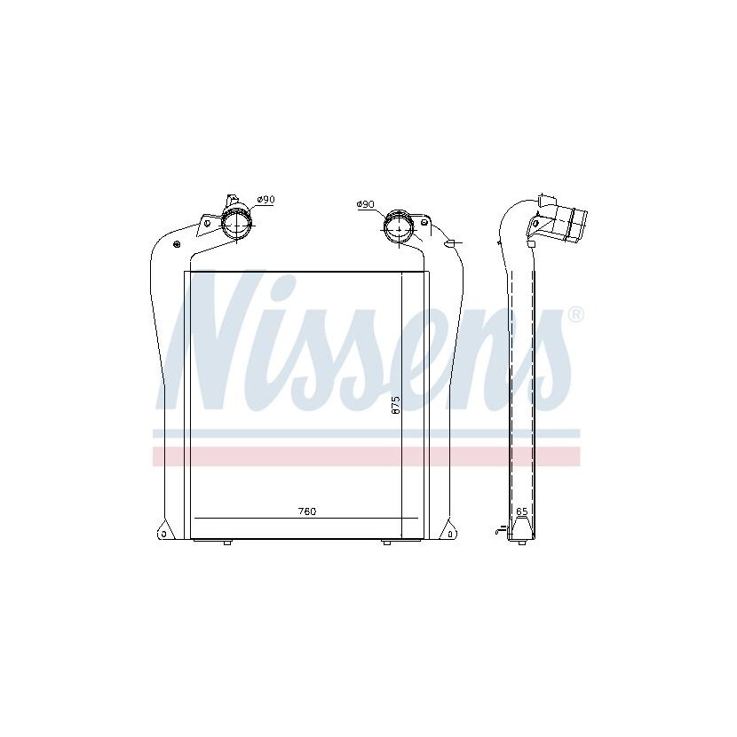 NISSENS Ladeluftkühler 961434 für 81061300229