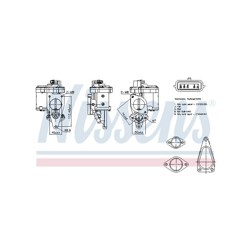 NISSENS AGR-Ventil 98272 für 147106672R