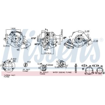 NISSENS Lader, Aufladung 93680 für 1720151010