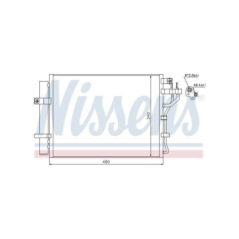 NISSENS Kondensator, Klimaanlage 940219 für 976061Y000